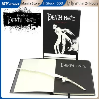 Death Note Feather Pen Book Cartoon Japanese Animated Notebook Theme Cosplay Writing Diary Note Game Player Pro Death Note Cosplay Notebook With Feather Pen And Bookmark