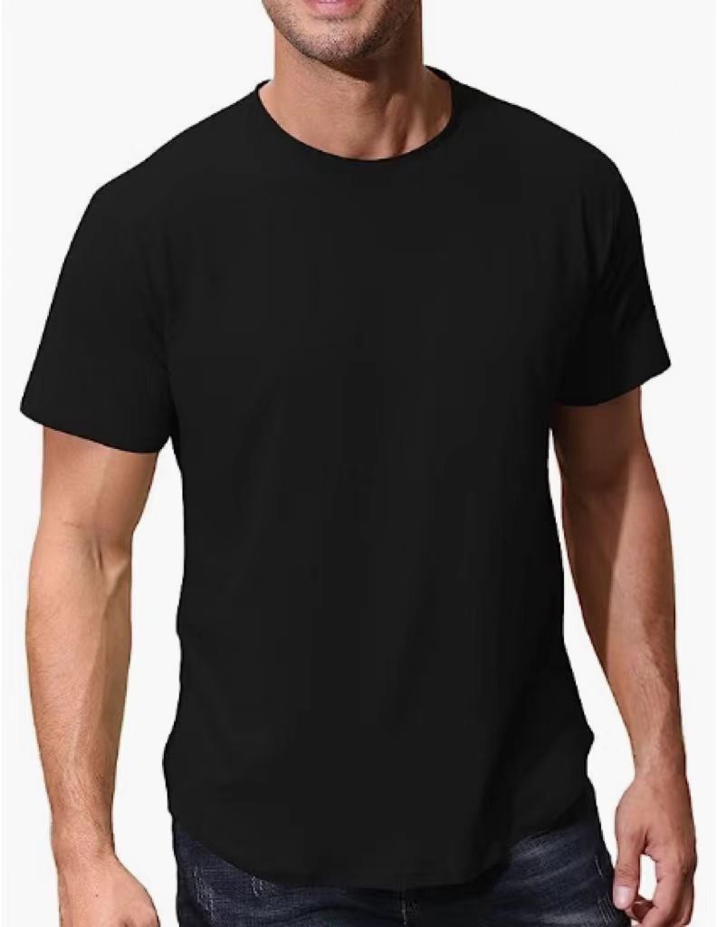 simple drifit t shirt Men & Women American size Plain Dark color top men s  apparel Crew neck Round