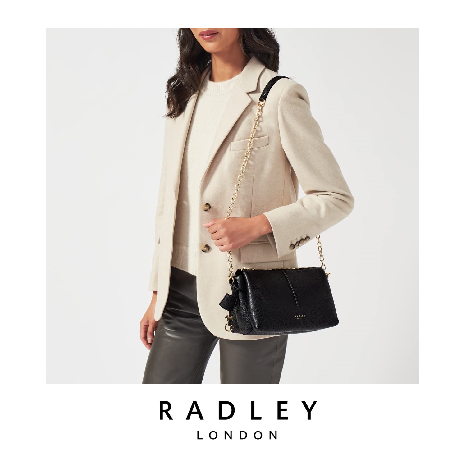 Radley London Hillgate Place Chain Zip Top Mini Crossbody Bag In