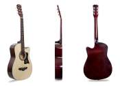 Davis Acoustic Guitar Bundle: Bag, Pick, and Strings Included