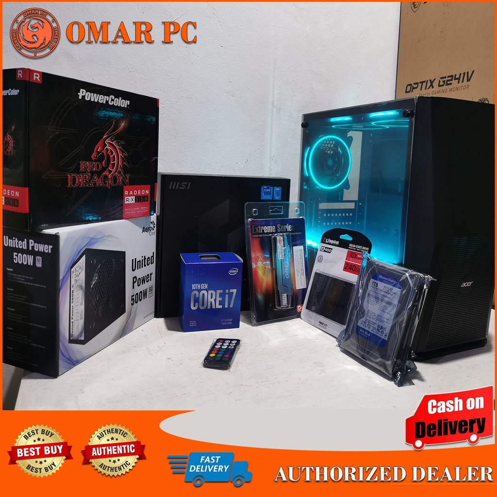 GAMING SYSTEM UNIT [i7 10700F][MSI H510M A PRO][2x8GB RAM 2666Mhz
