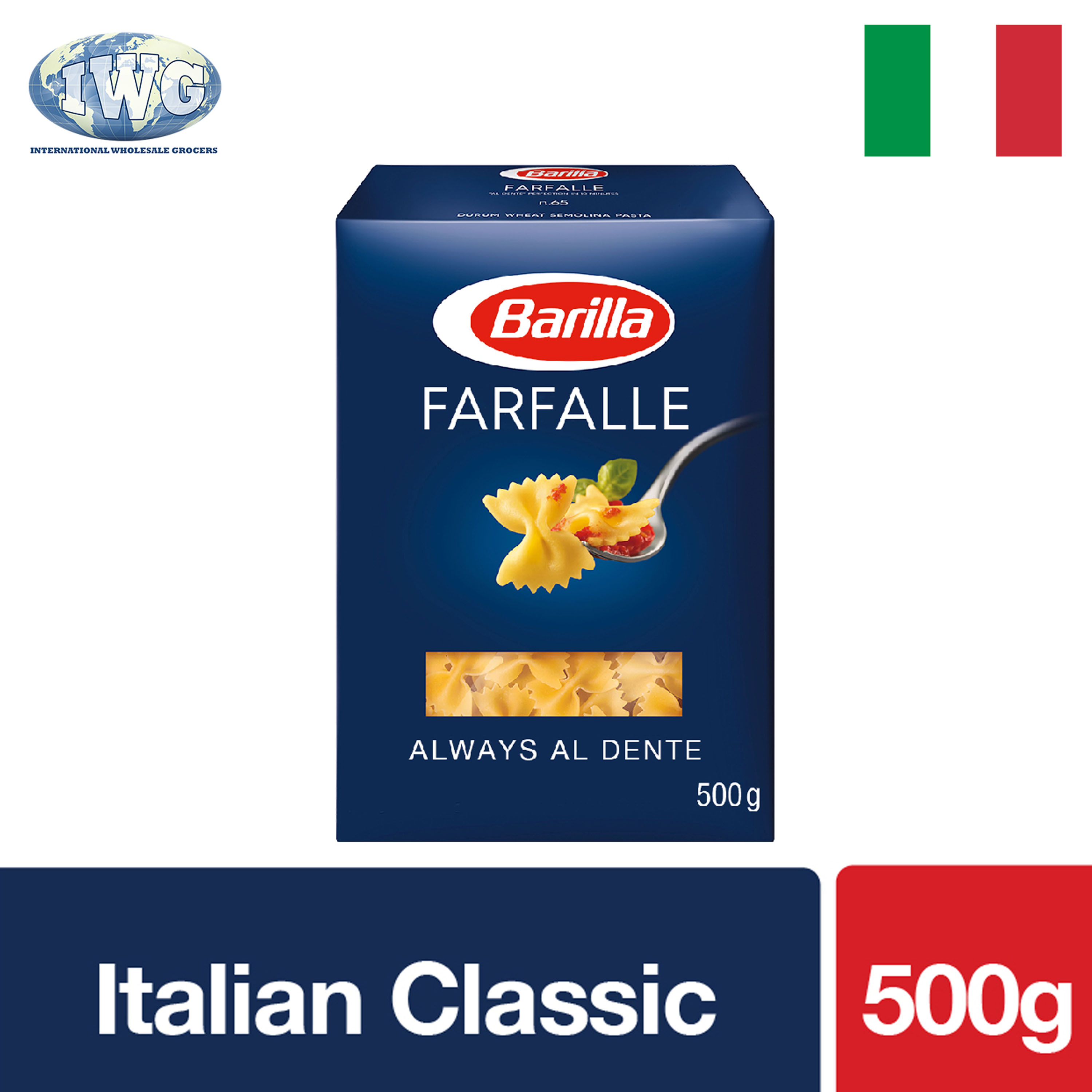 IWG BARILLA Italian Pasta Farfalle 500g | Lazada PH