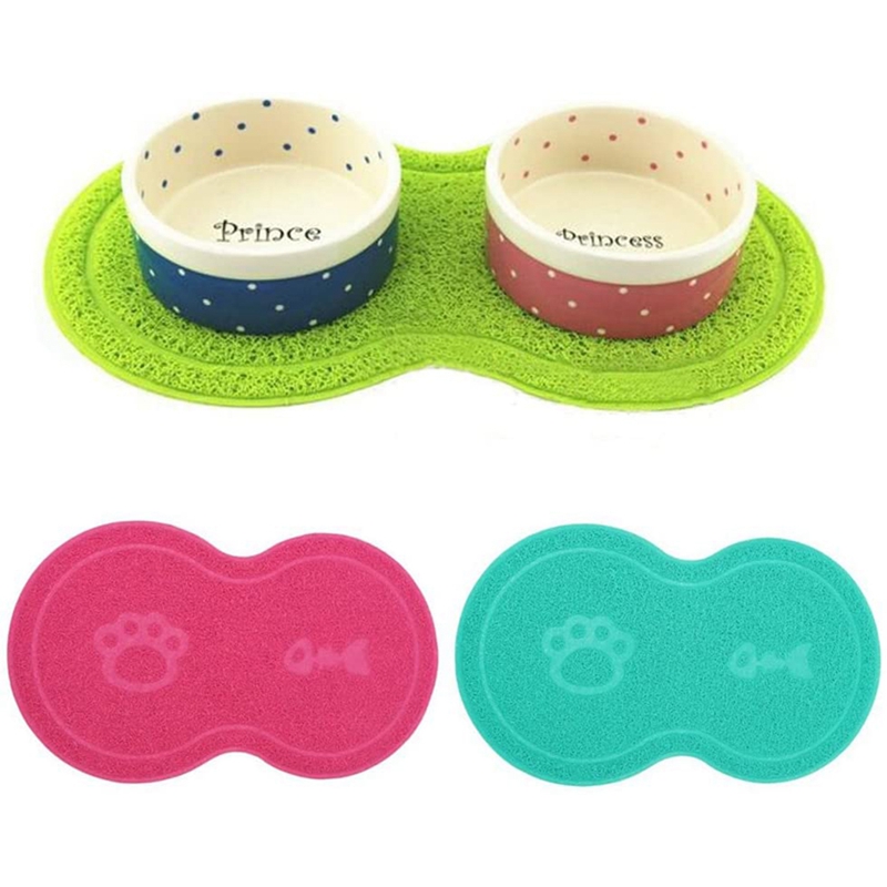 Pet Food PVC Mat Waterproof NonSlip Pet Feeding Mat Pet Bowl Mat, Pet