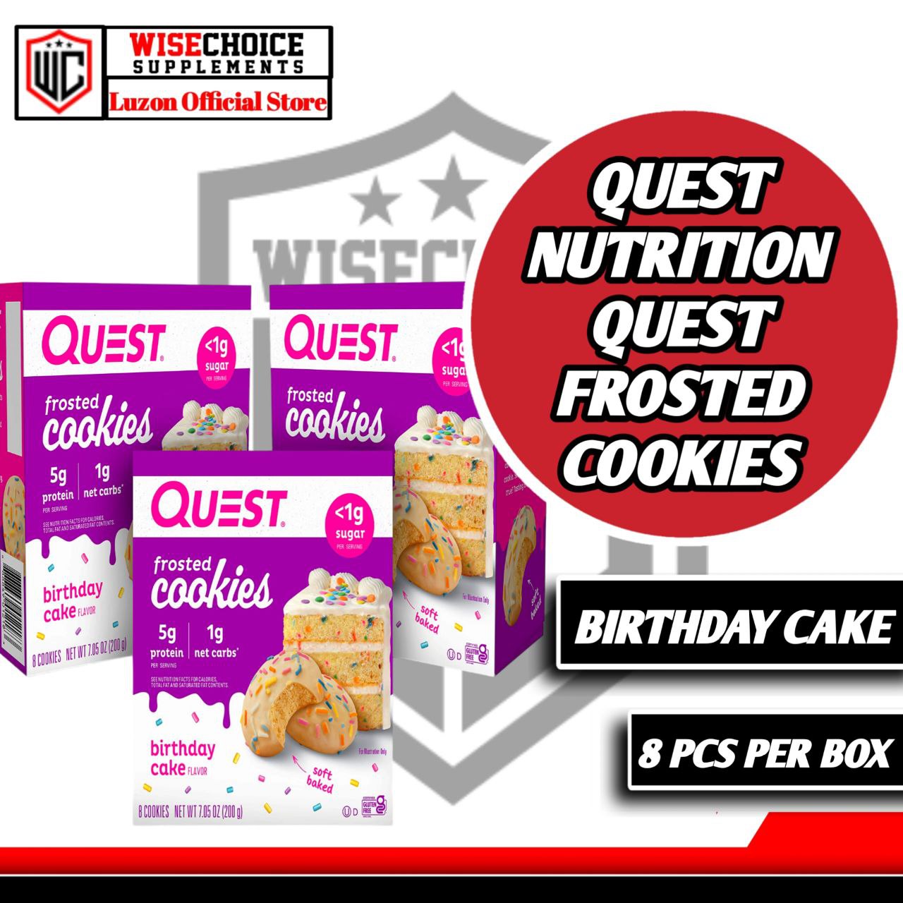 QUEST NUTRITION QUEST FROSTED COOKIES BIRTHDAY CAKE (EXPIRATION DATE
