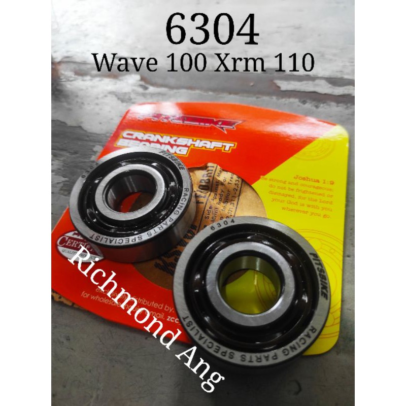 Pitsbike racing C3 crankshaft crank side main bearing 6304 Hi speed