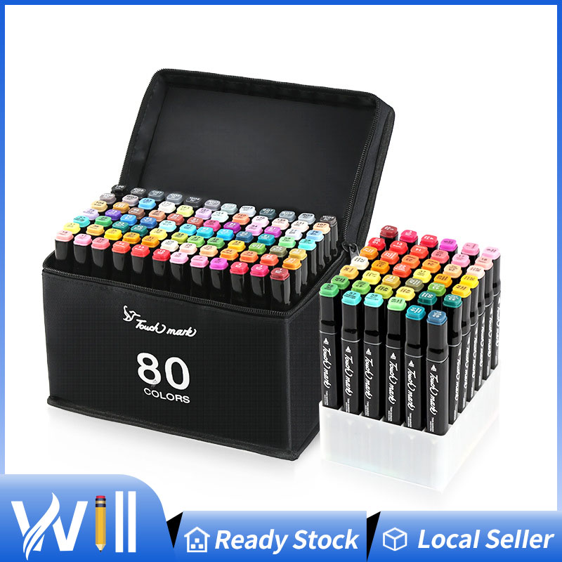 Double-sided markers / pens - set of 40 pcs