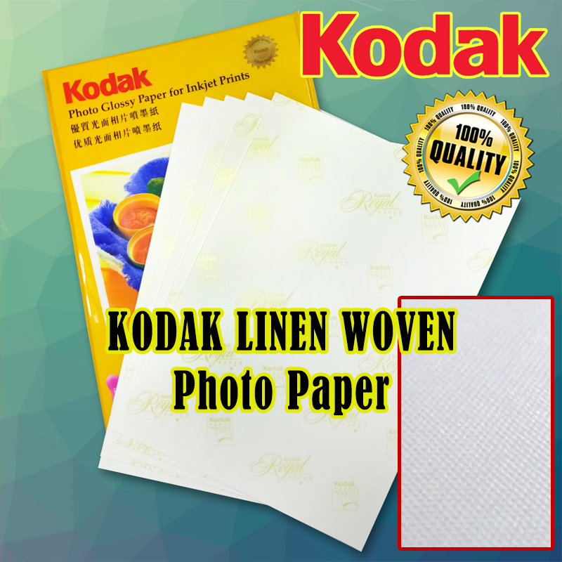 KODAK LINEN WOVEN (Matte) Photo Paper A4 Size 20 Sheets 260gsm Lazada PH