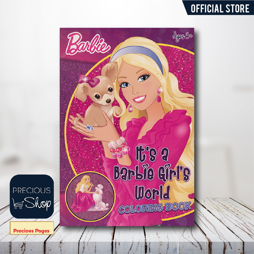 skål farvning hår Barbie, It's A Barbie Girl's World Coloring Book | Lazada PH