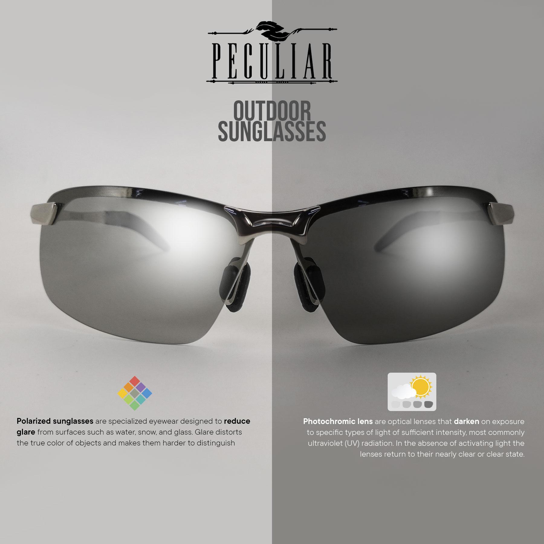Photochromic Sunglasses Men Polarized Driving Chameleon, 58% OFF