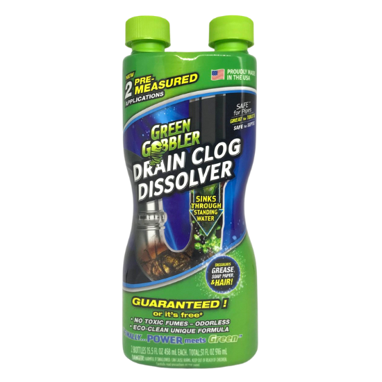 Green Gobbler Drain Clog Dissolver 2 Pre Measured Applications