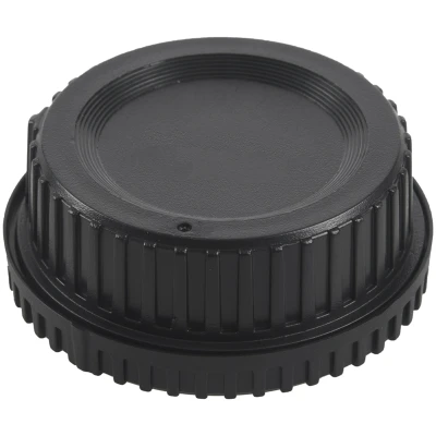 Black Plastic Camera Body Cover + Rear Lens Cap for Nikon Digital SLR