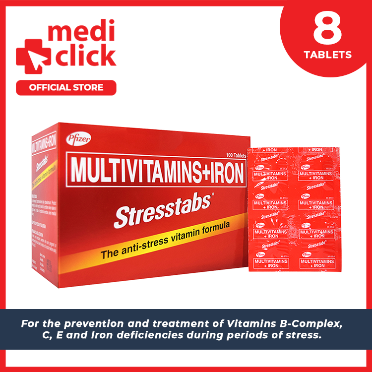 Stresstabs (Multivitamins + Iron) 8 Tablets Lazada PH