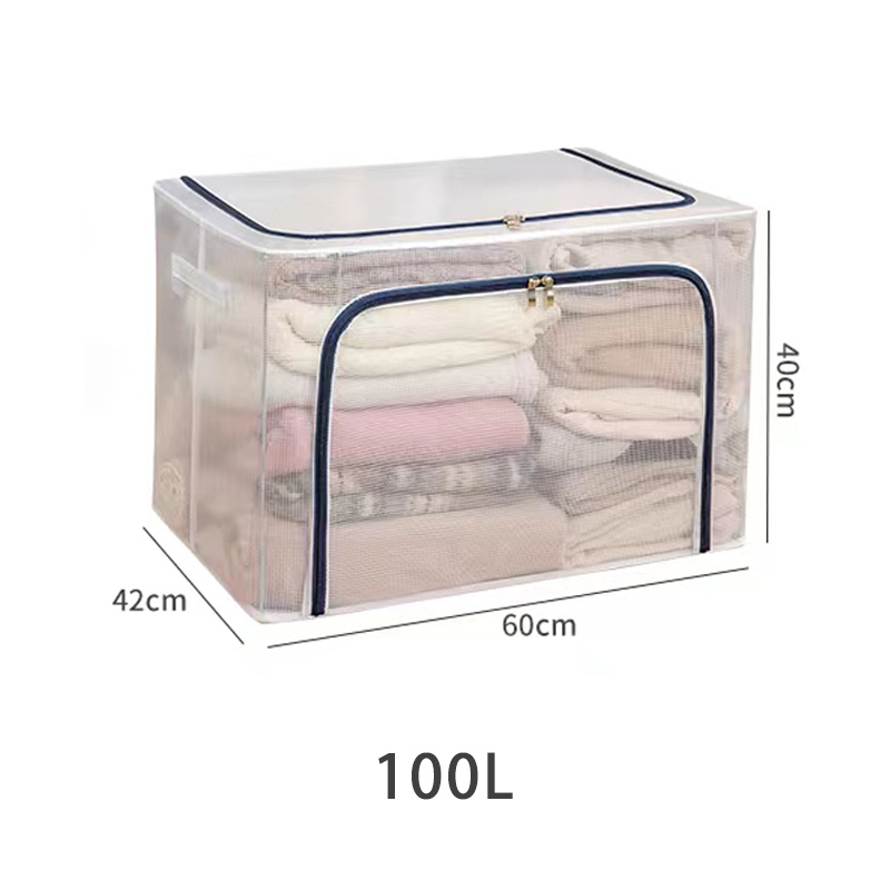 thumbnail image 2 of 28 Qt Clear Stackable Under Bed Storage Box - White, Household Organization 2 of 6