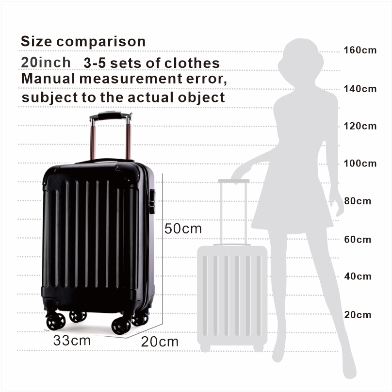 LOUIS KAISER Carry On Luggage, 20Inch & 29 Inch Top Opening Airline