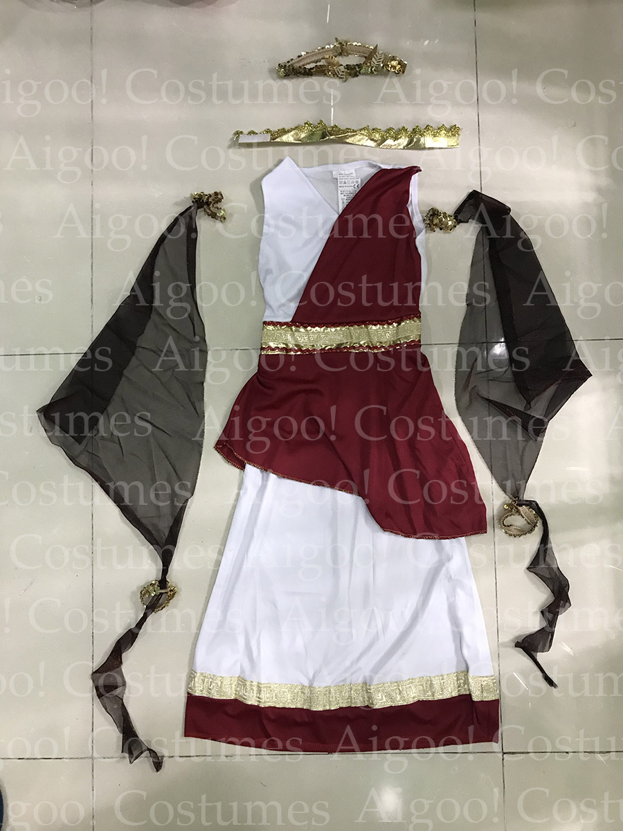 United Nations Roman Greek Goddess Costume for Girls Children Kids Cosplay