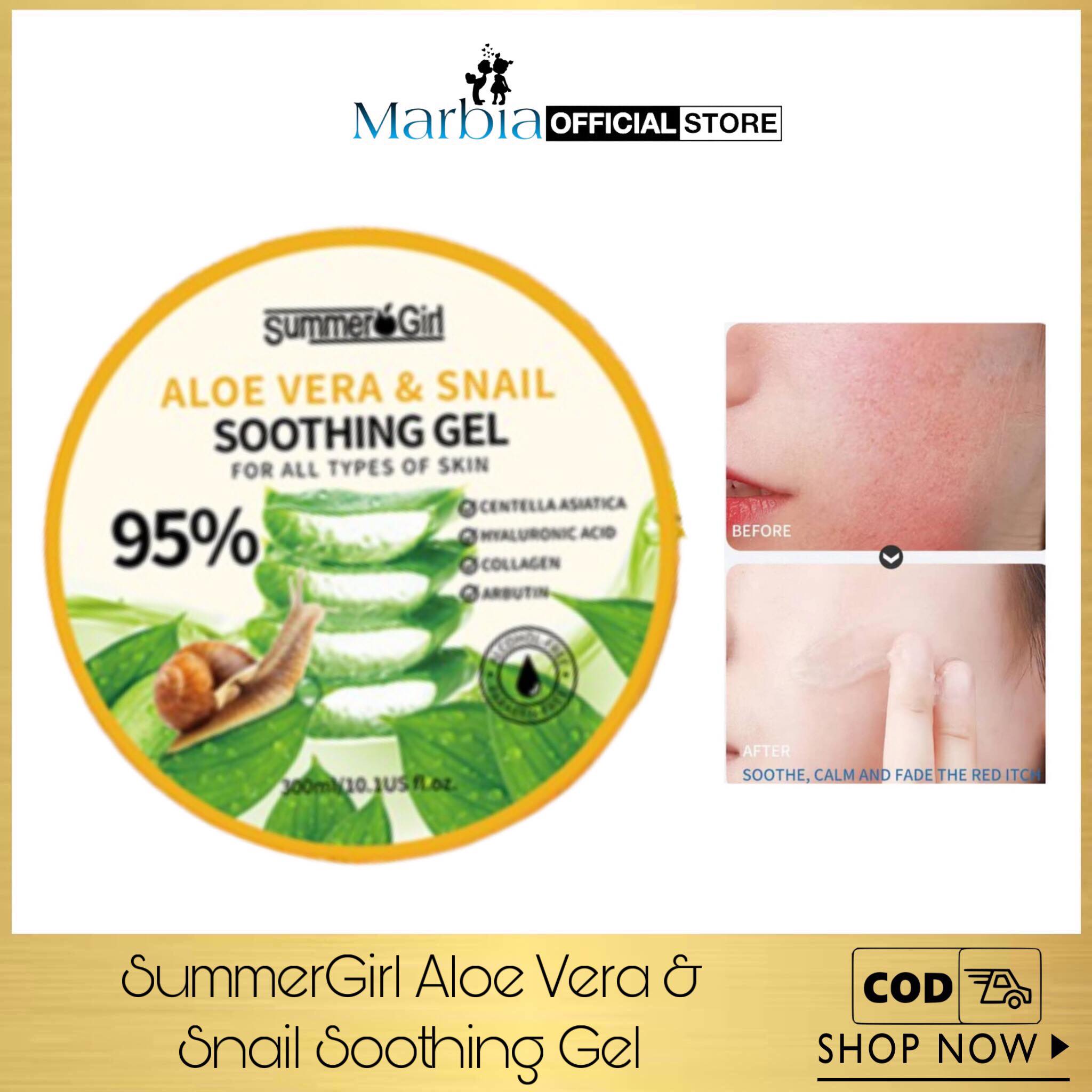 Original Summer Girl Aloe Vera & Snail Soothing Gel for All Type of