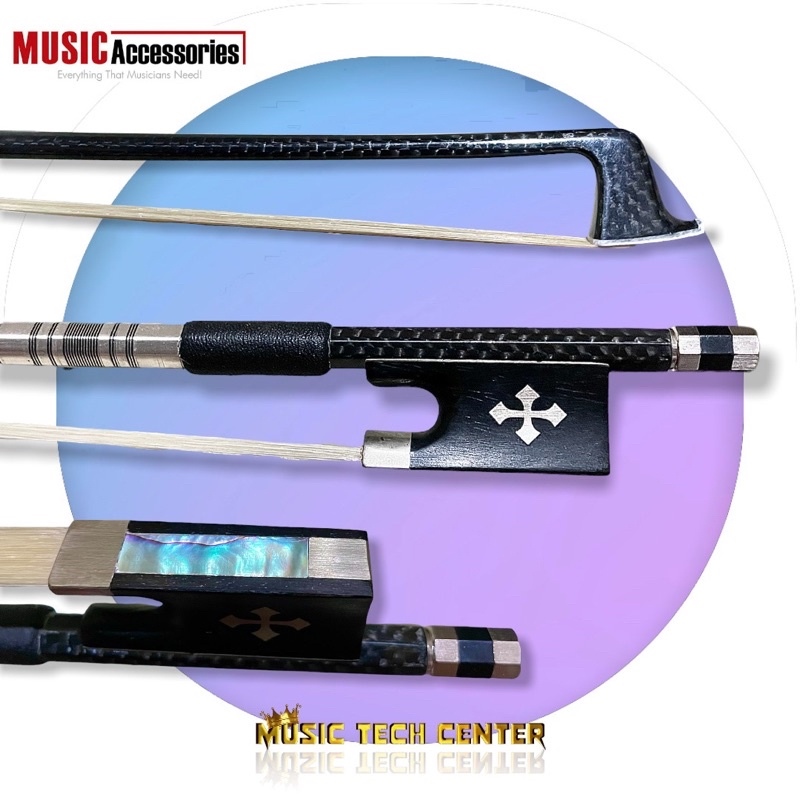 Carbon Fiber / Ipe Violin Bow 4/4 Great Balance Handmade Black
