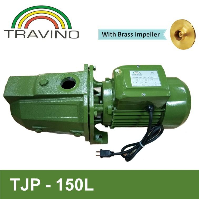 TRAVINO Jet Pump 1.5HP TJP150L with Brass Impeller Genuine Heavy Duty