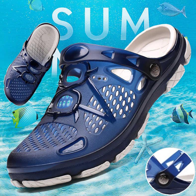 Mens Outdoor Jelly Sandal Crocs Style 