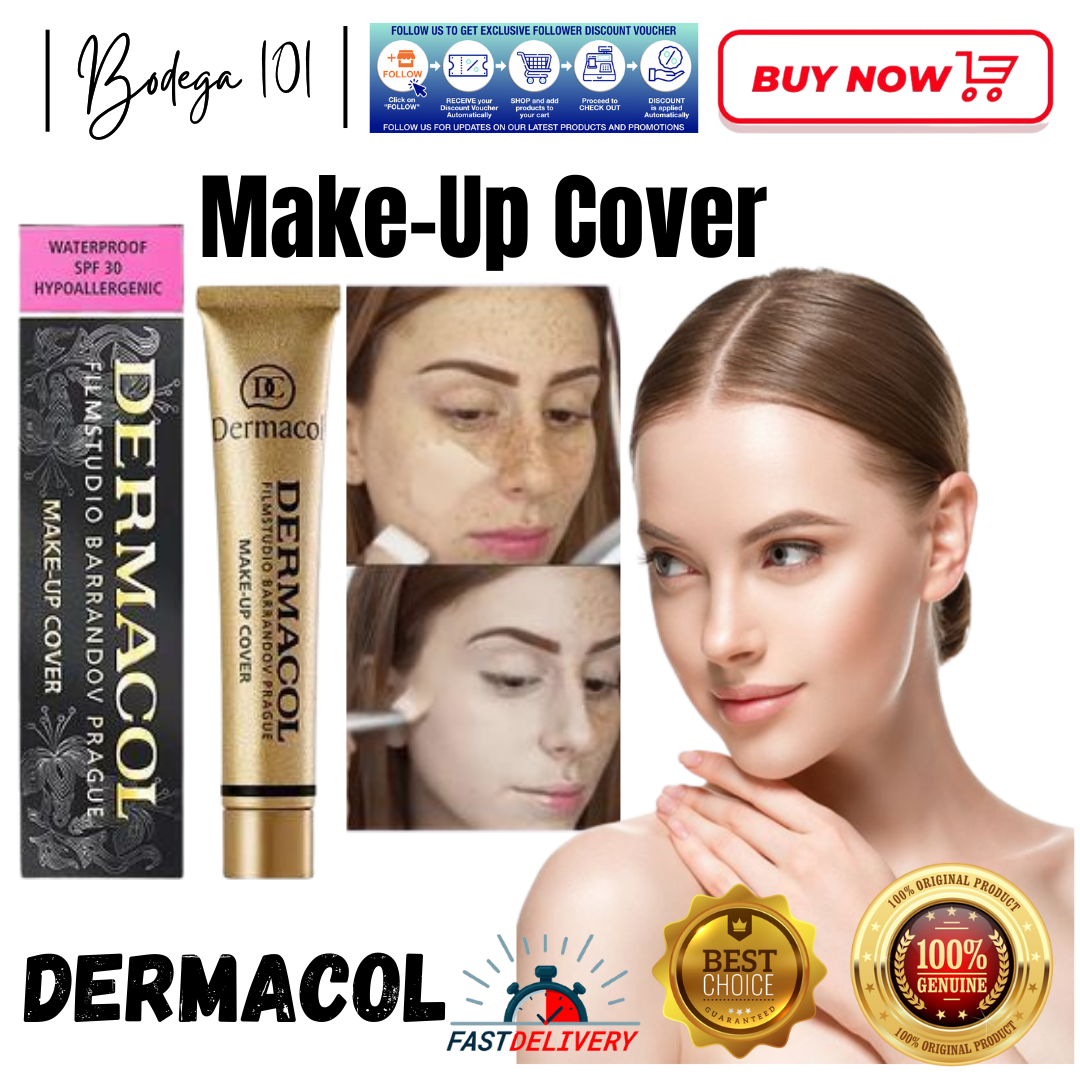 100% ORIGINAL AND EFFECTIVE!!!!)100% Authentic DERMACOL Make Up Cover  Foundation 30g MEGASALE STRONGER PERFECT COVERAGE for Face body ACNE  PIMPLES SCARS TATTOO Foundation 30g DERMACOL MAKEUP COVER | Lazada PH
