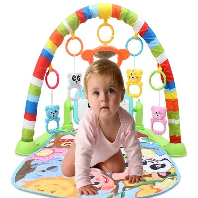 [Hot sales] Baby Play Mats toys fitness Frame is Newborn Foot Piano Music Game Blanket Play Mats Musical Newborn 1 year old Toy