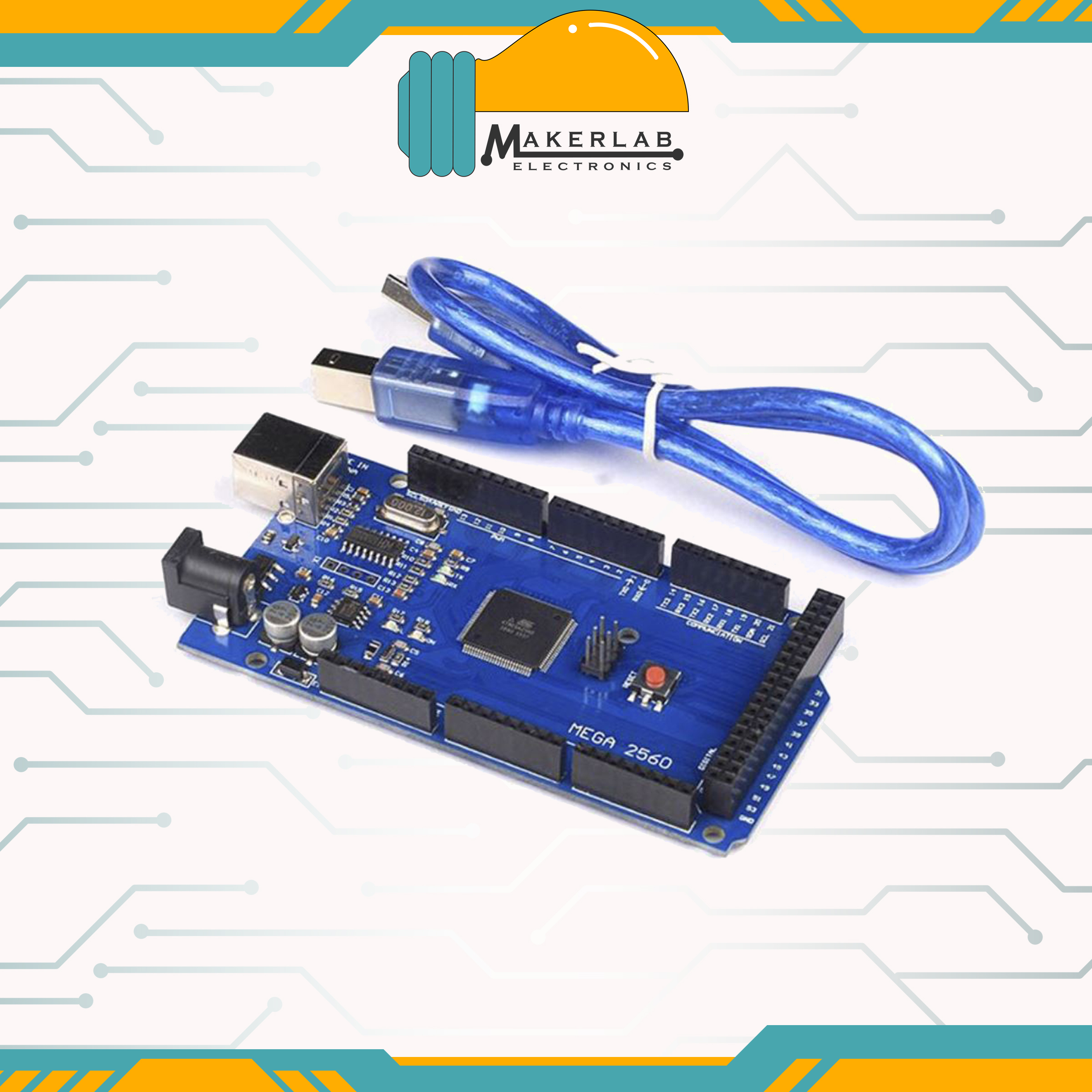 ATmega2560 For Arduino PWM Compatible Mega 2560 R3 Dev Board+USB Cable output FF 