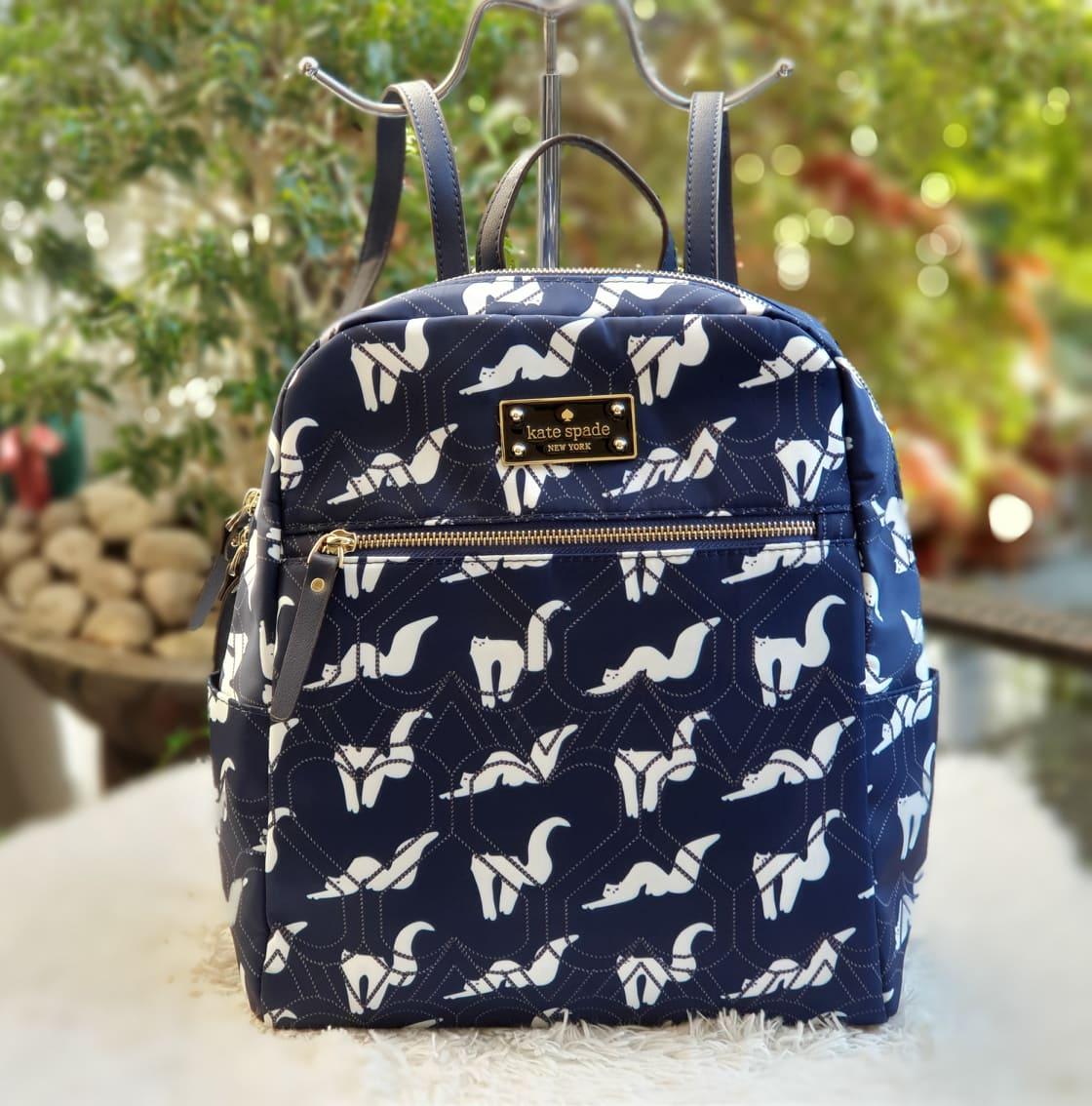 .E . Blake Avenue Cat Print Backpack - Navy Blue with Voucher  and Free Shipping | Lazada PH