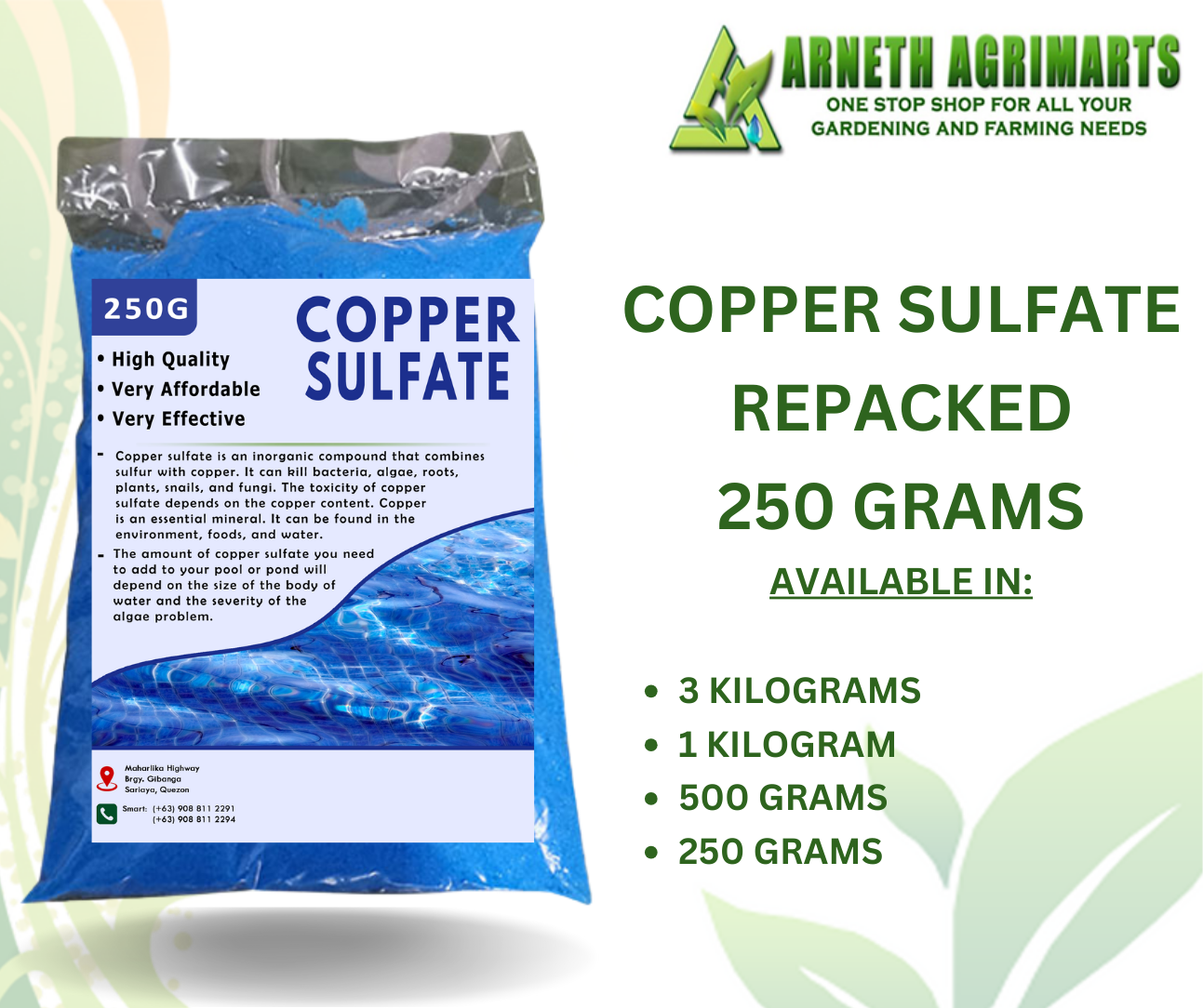COPPER SULFATE Algaecide and swimming pool disinfectant Lazada PH