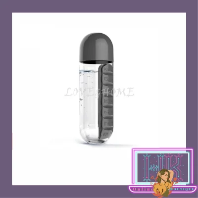 HK 1Pc Combine Daily Pill Box Weekly Water Seven Organizer Bottle Portable