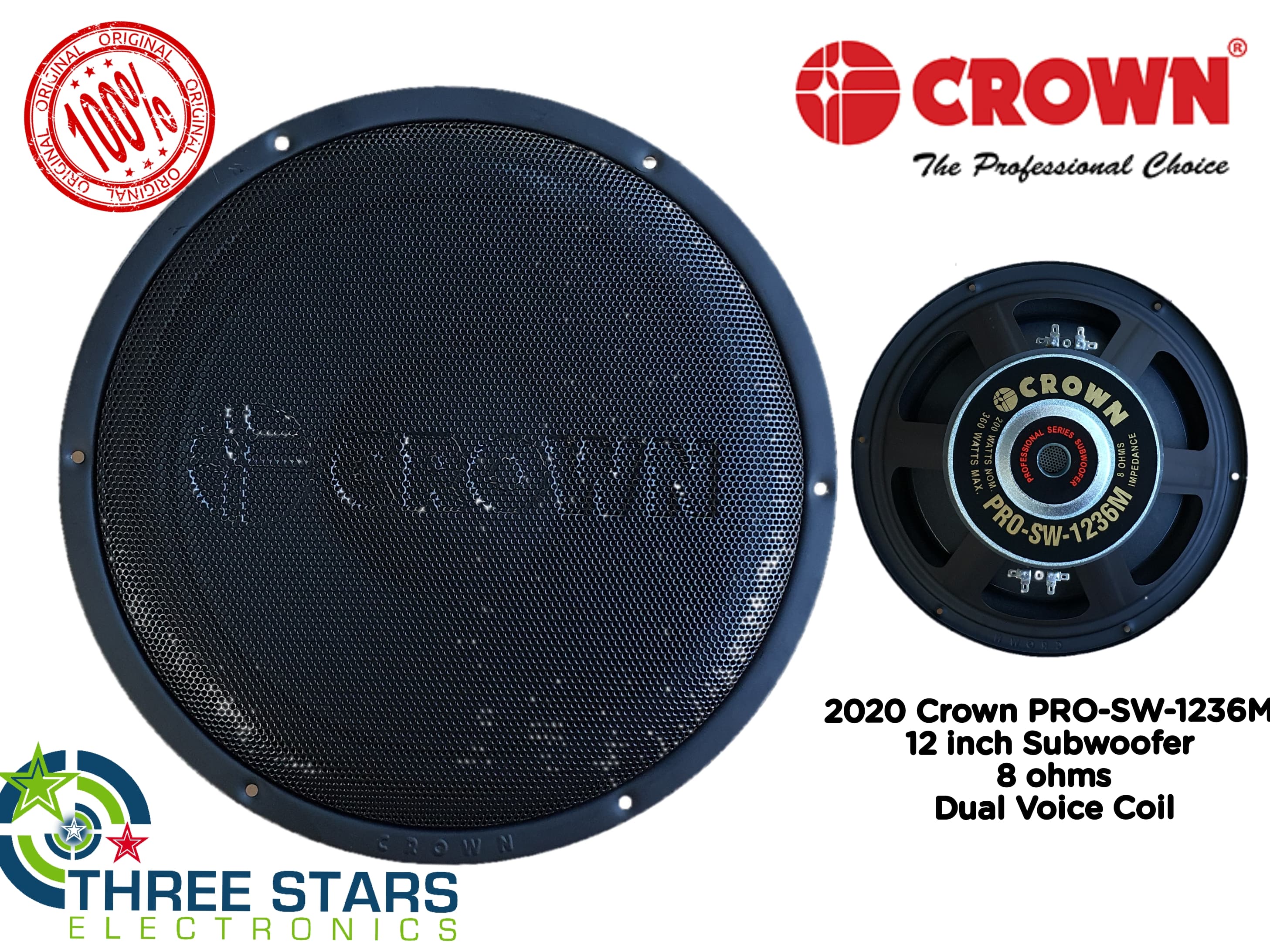 Crown store subwoofer price