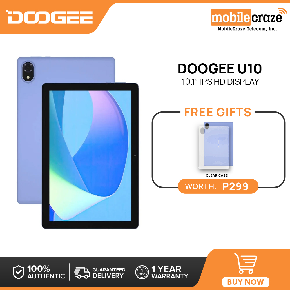 Doogee U10 Tablet, 9GB RAM (4+5) + 128GB ROM