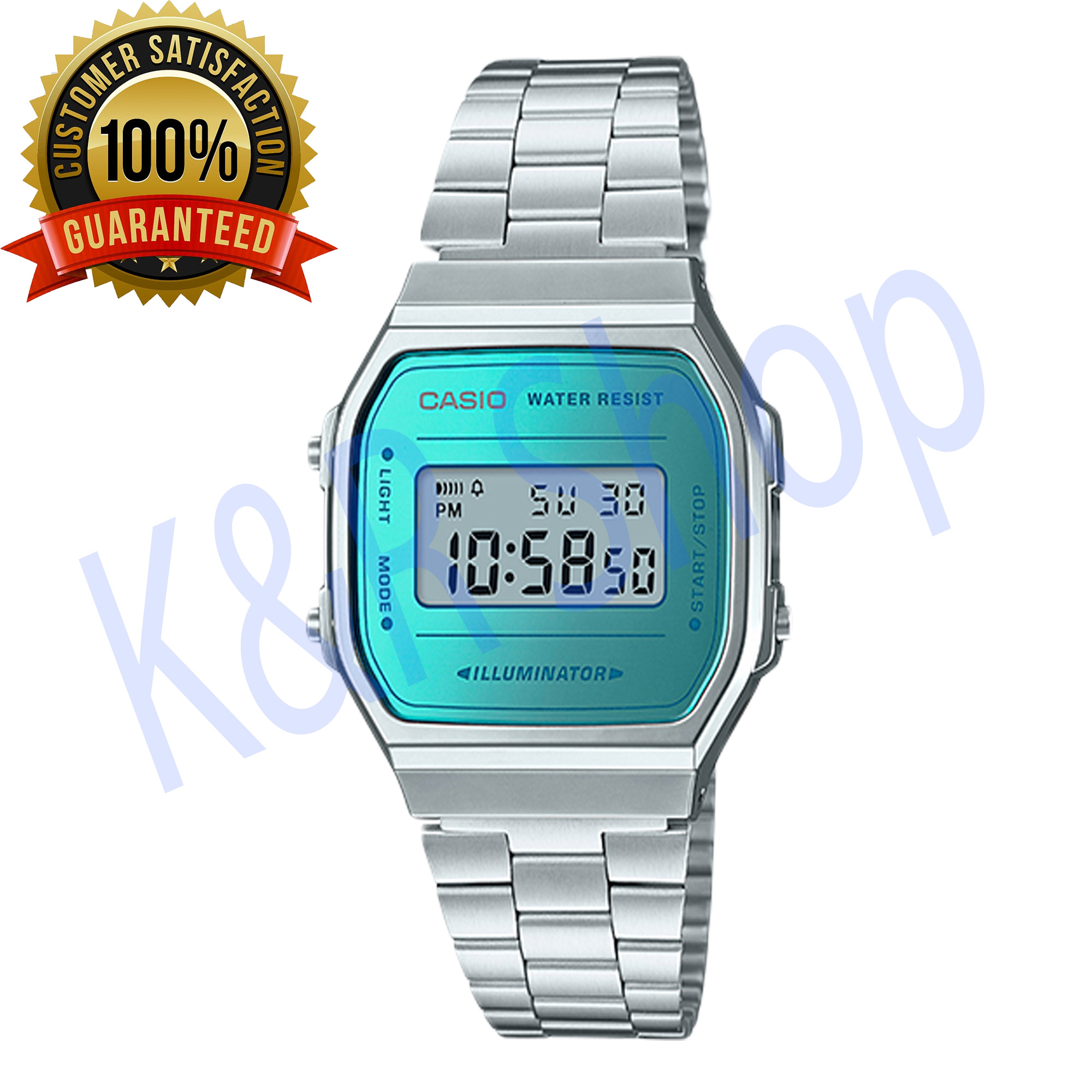 casio vintage silver