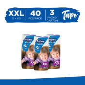 Drypers Wee Wee XXL  - 40 pcs x 3 packs  - Tape Diapers