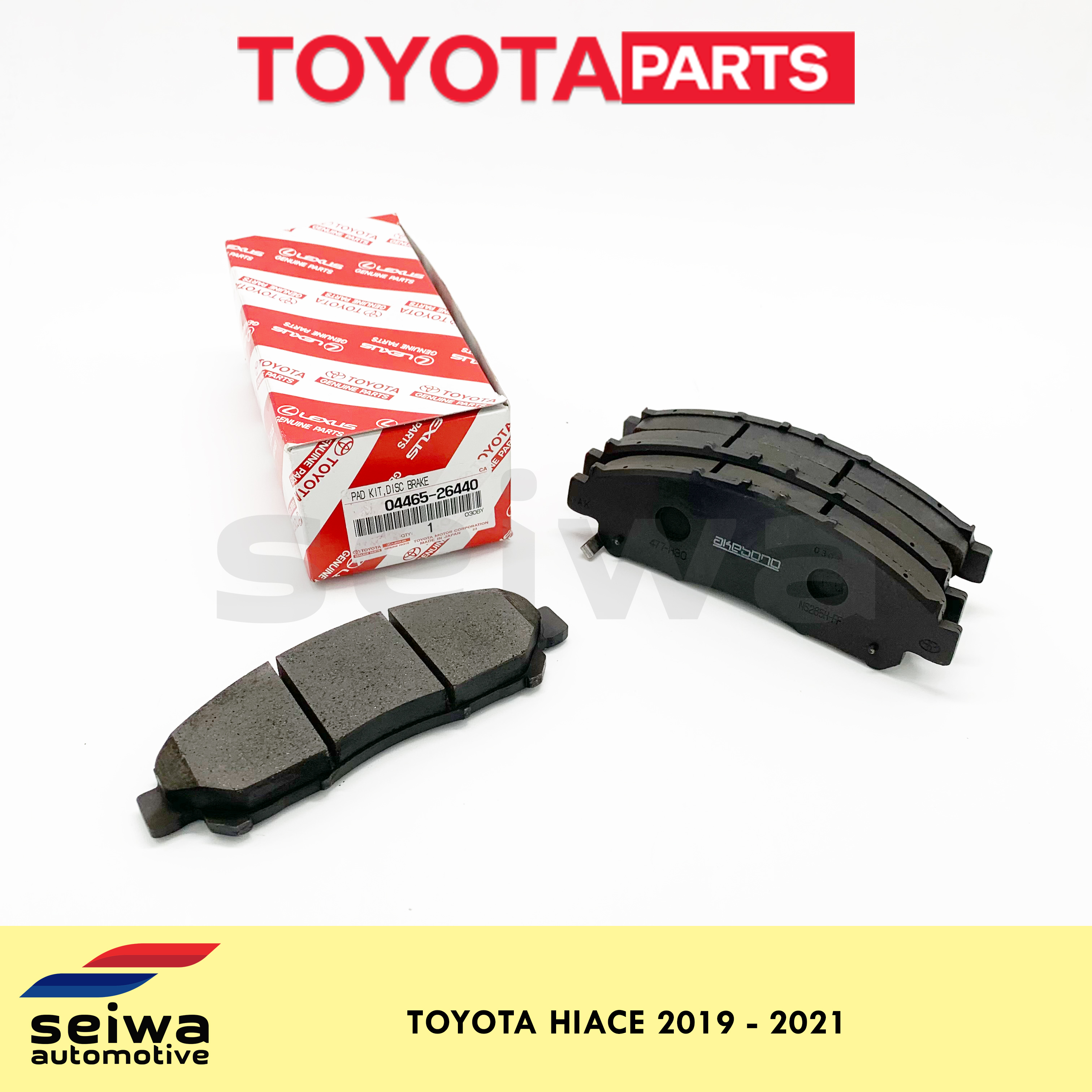 [2019 2021] Toyota Hiace Brake Pads Front Toyota Auto Parts