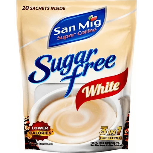 SAN MIG COFFEE SUGAR FREE 20 SACHETS [ ORIGINAL, WHITE ] Lazada PH