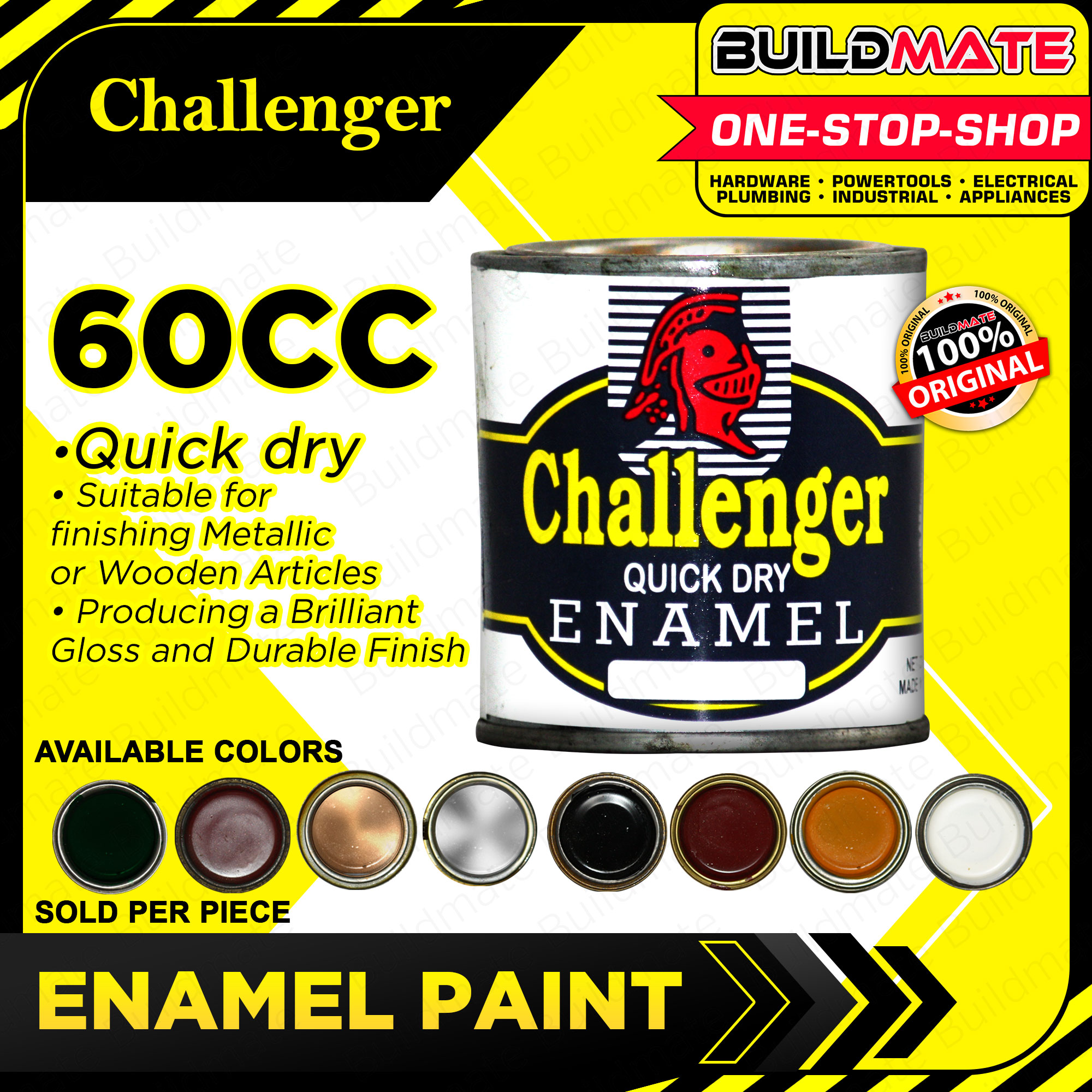 CHALLENGER Quick Dry Enamel Paint 60CC SOLD PER PIECE •BUILDMATE