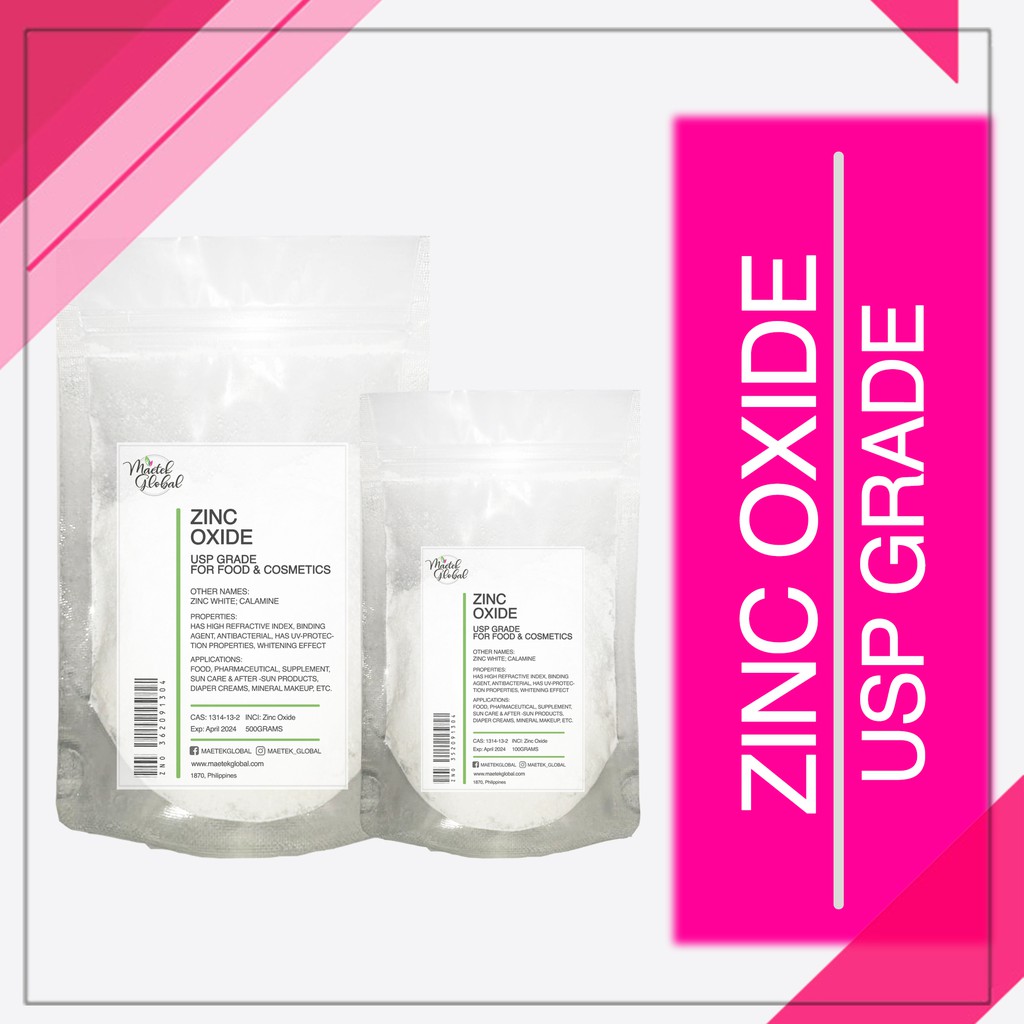 Zinc Oxide (USP Grade Cosmetics, Good for Food & Pharmaceutical