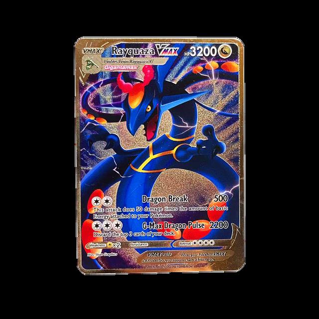 Rayquaza VMAX Gold Metal Card HP 3200