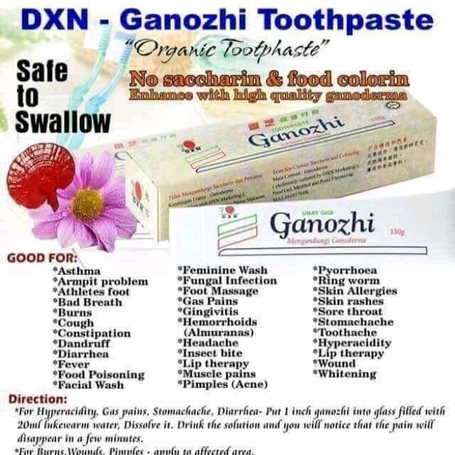 ganozhi toothpaste for pimples