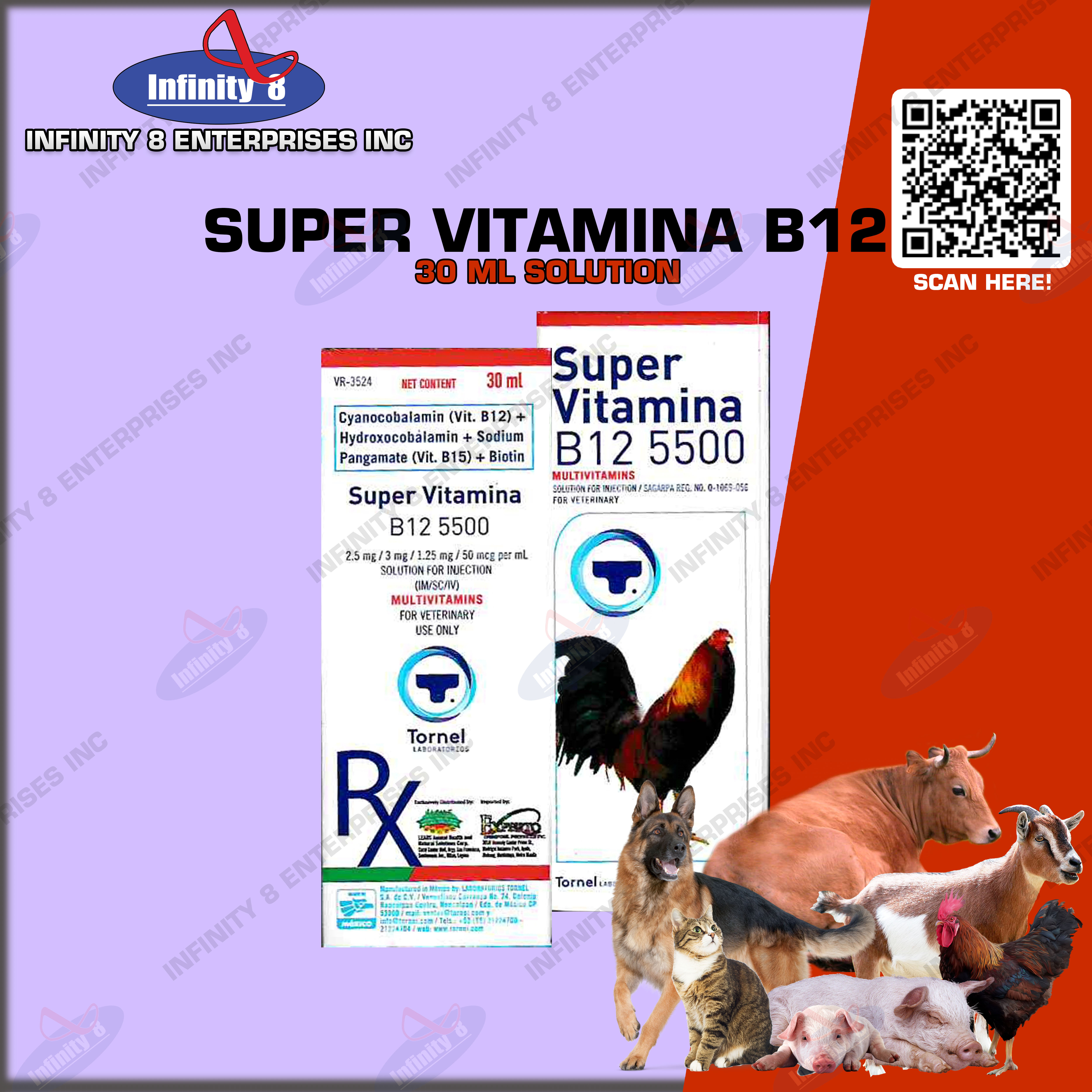 SUPER VITAMINA B12 5500 5ML, 30ML, 100ML | Lazada PH