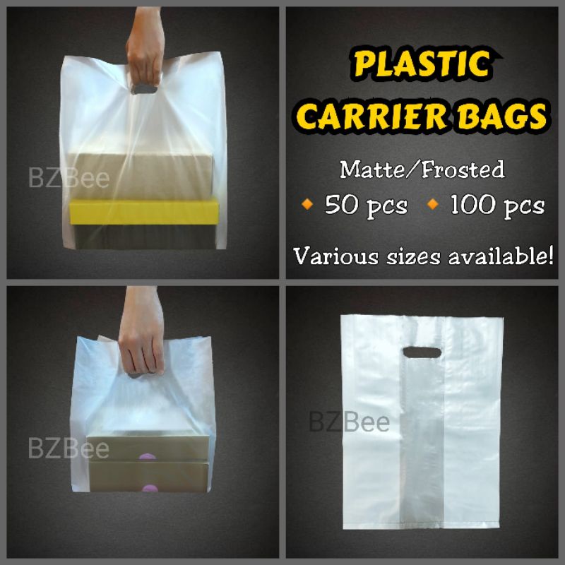 Plastic Carrier Bags with Handle for Pastry Box and Food Trays Lazada PH