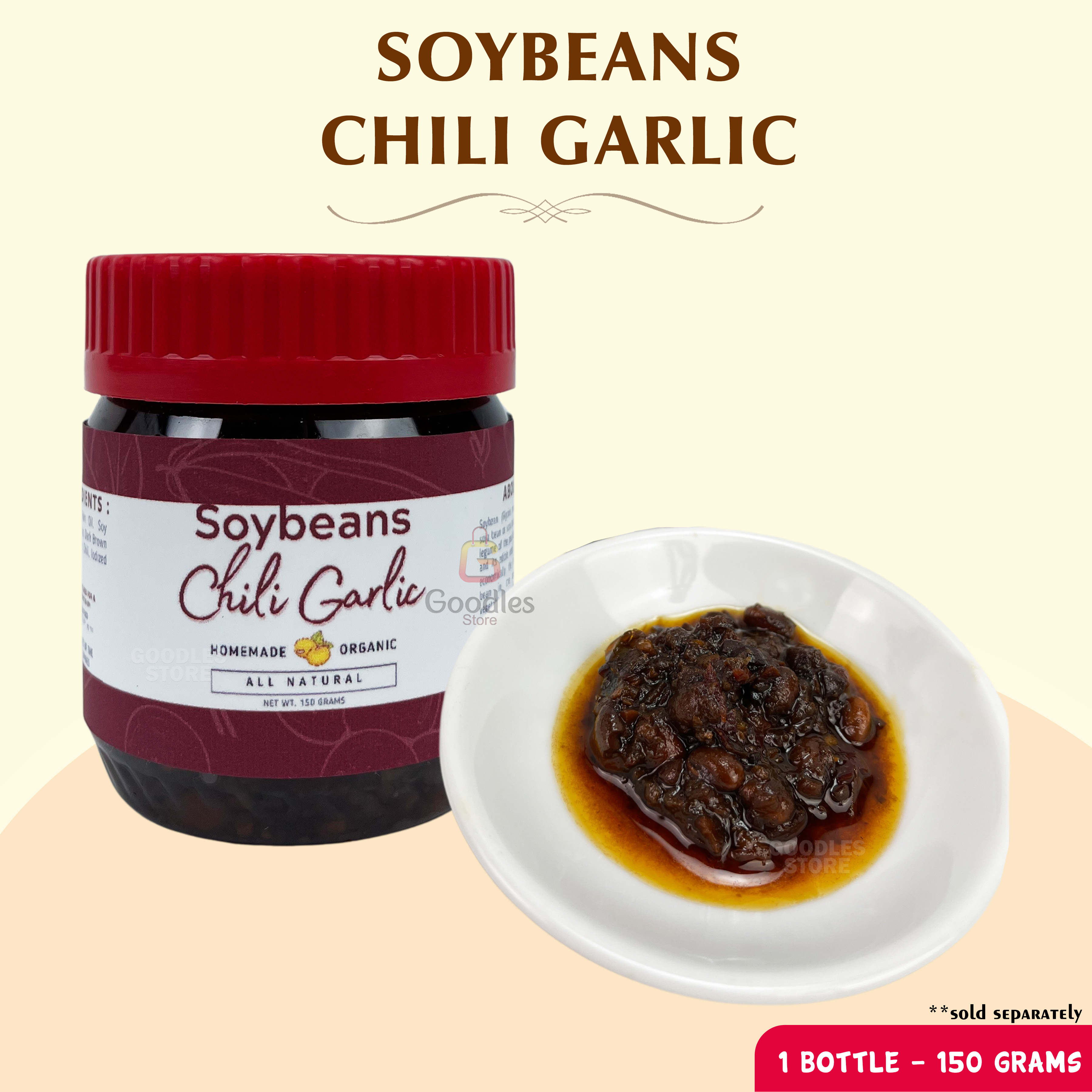 Soybeans Chili Garlic Oil Sauce Soybean Chili Vegan Chili Garlic Pure
