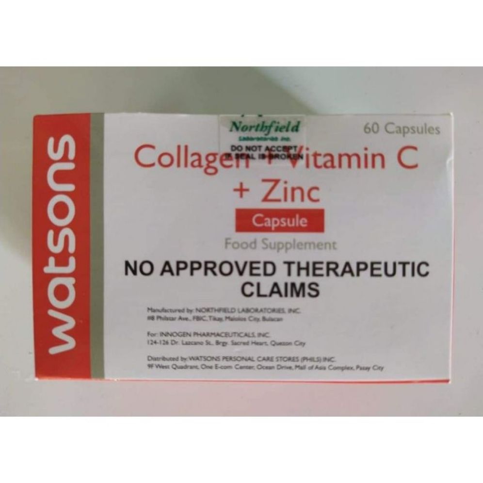 Collagen +Vitamins C+ Zinc 30s/60pcs Lazada PH