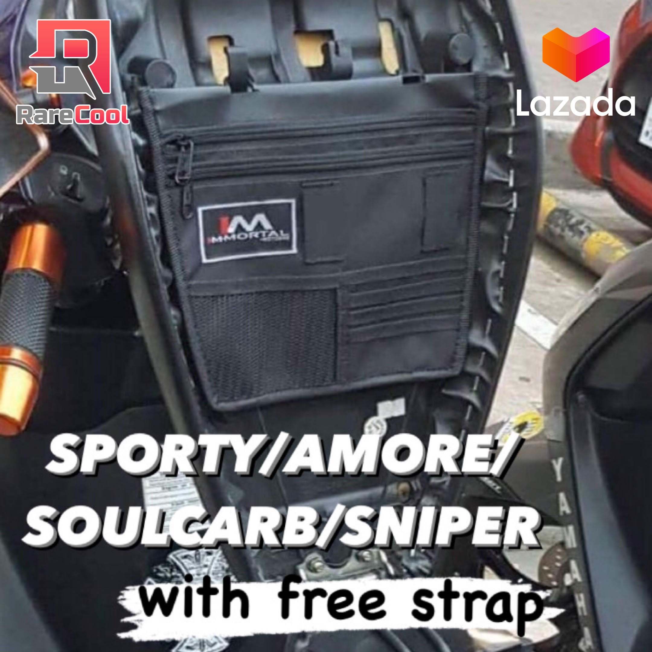 Rare Cool Sporty Immortal 8 Pockets Under Seat Organizer Motorcycle