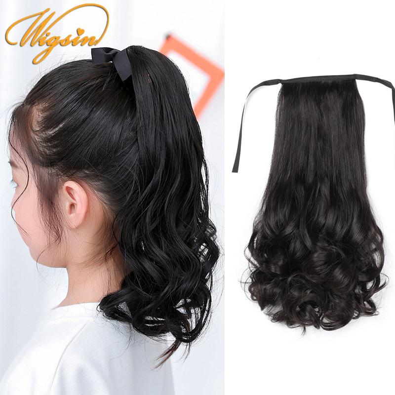 Synthetic Kids Short Curly Ponytail Hair Extension Drawstring Clip in  Ponytail Hairpiece Natural Cute | Lazada PH