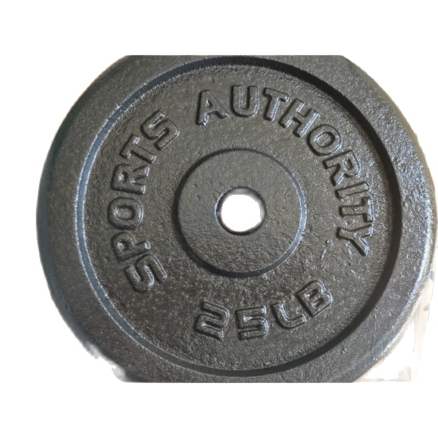 25lbs x 2pes Sports Authority 25lbs dumbell/barbell plates. Lazada PH