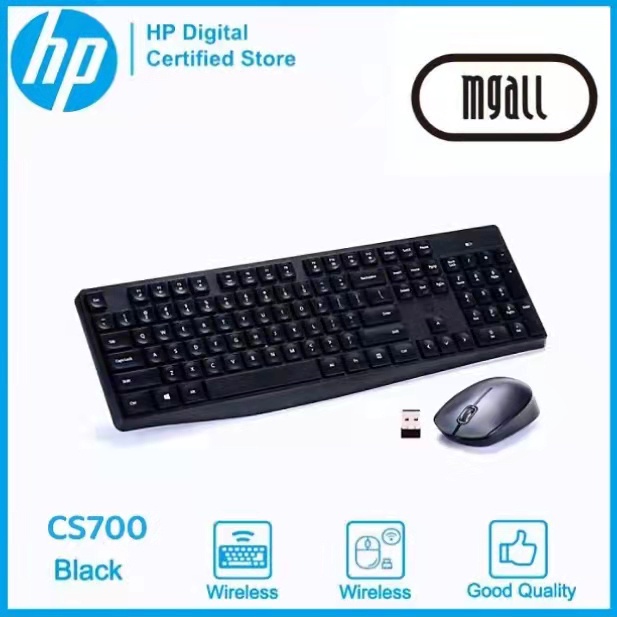 MGall Original HP CS700 Combo Wireless Keyboard Mouse Bundle With Mini  USB Receiver