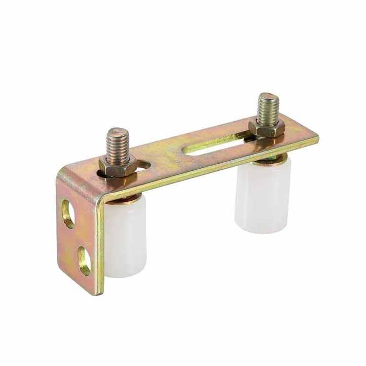 【With Bracket】80S Slide Gate Guide Roller with L Post Bolted Bracket