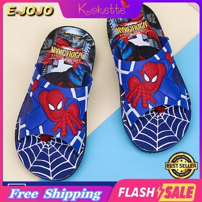 Cartoon Superhero Spiderman Children Slippers Soft Bottom Non-slip Home Indoors Shoes for Kids Boys Girls