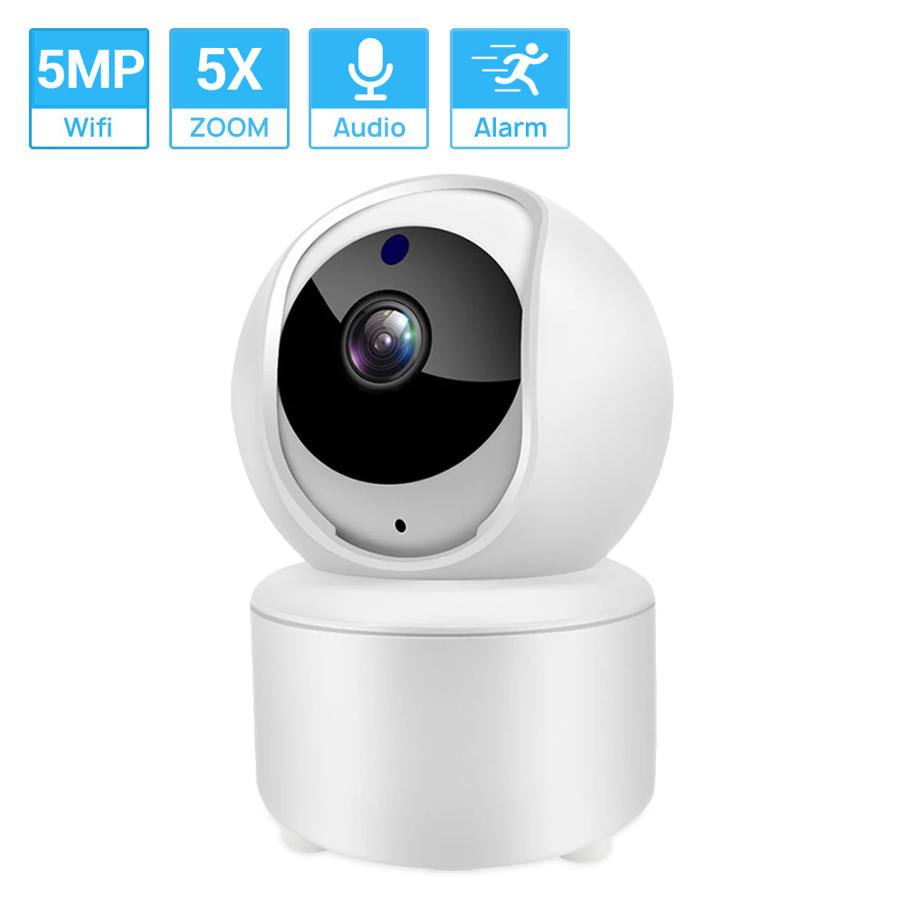 Hamrol Uhd 5mp Smart Ptz Wifi Ip Camera Color Night Vision Audio 